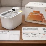 Fuente para gatos inalámbrica con batería de emergencia