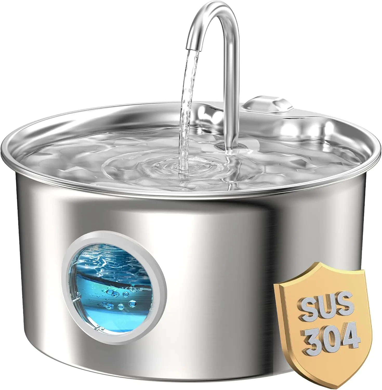 Fuente para gatos acero inoxidable 3.2L silenciosa